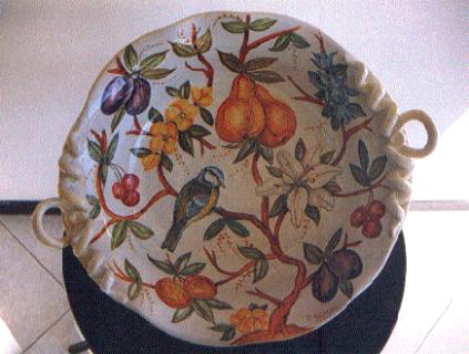 Ceramiche d-Arte di Albisola - Fruttiera in maiolica

dipinta con l'albero della vita in varie composizioni